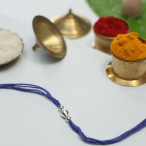 Silver mani Rakhi
