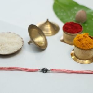 Silver mani Rakhi
