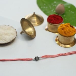 Silver mani Rakhi